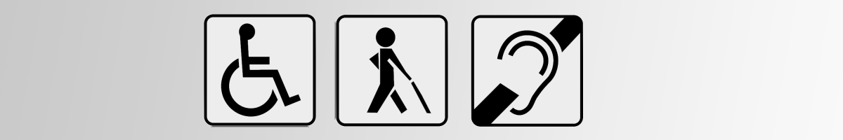 ikony niepełnosprawności. 