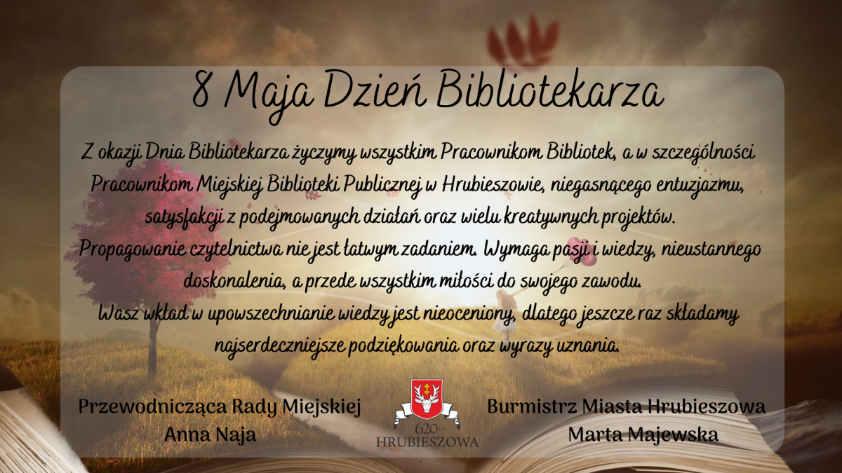 8 Maja Dzien Bibliotekarza Miasto Hrubieszow